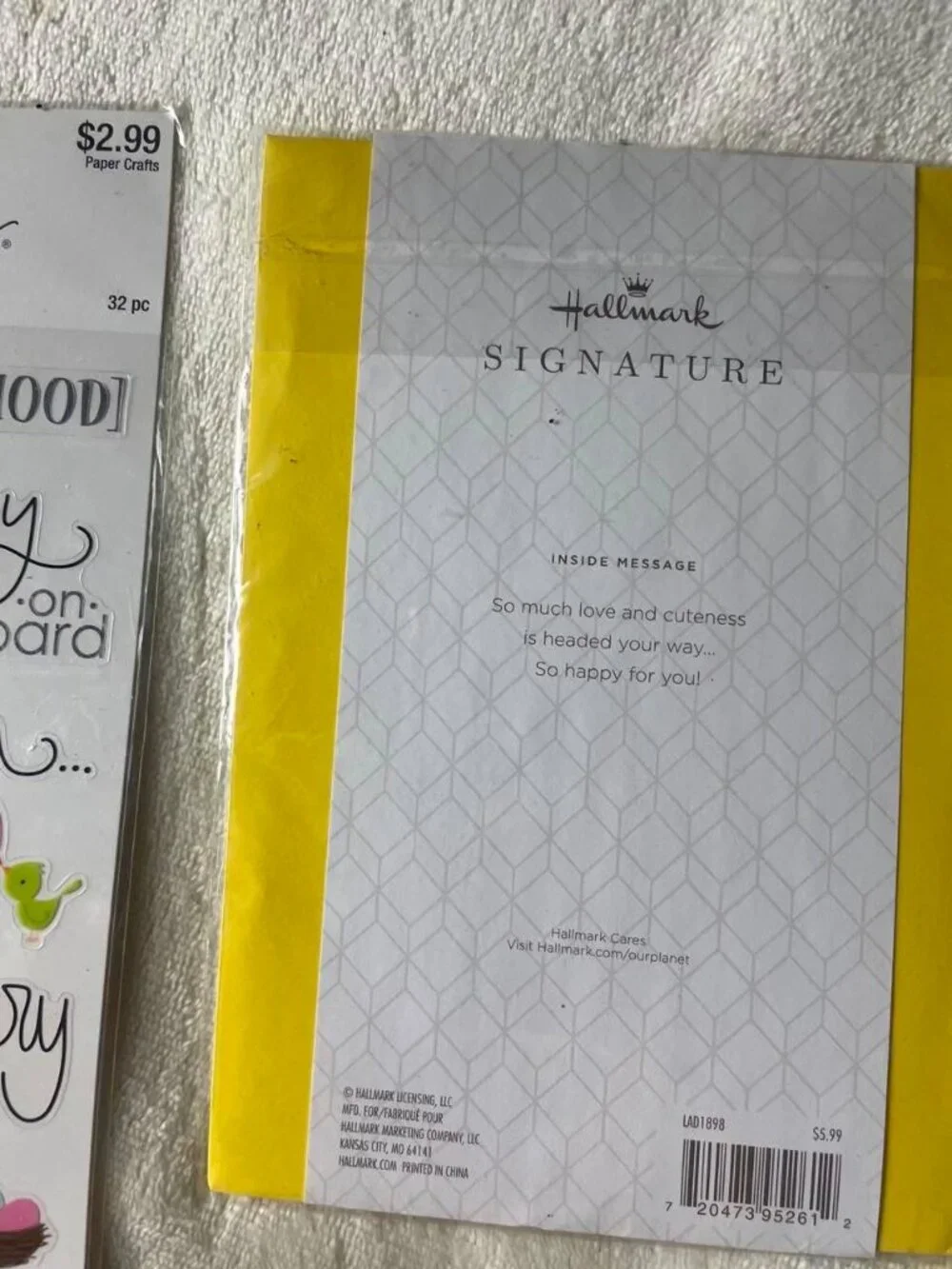 Hallmark new baby